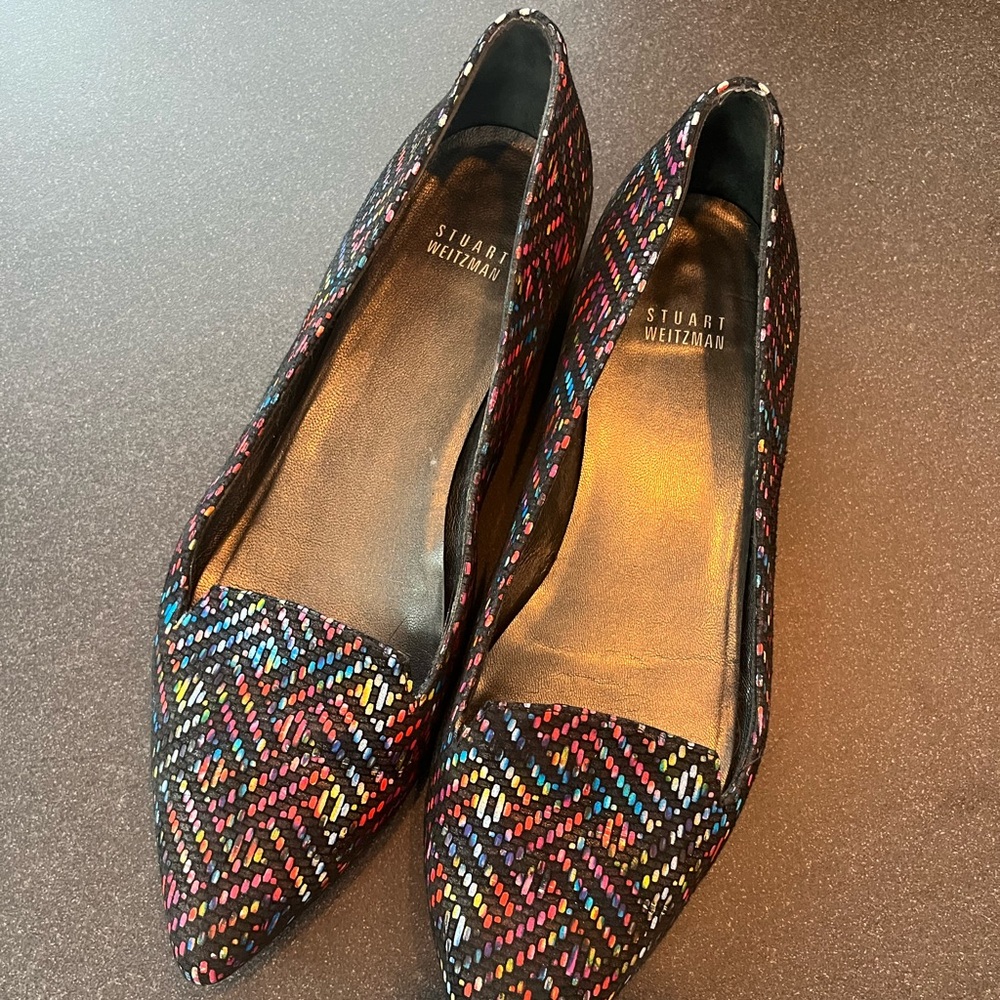 Stuart Weitzman multi color flats